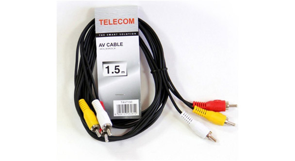 Аудиокабель TELECOM 3xRCA (M) - 3xRCA (M) 3метра