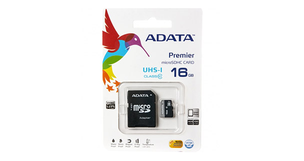 Карта MicroSDHC 16GB A-Data Class 10 Premier UHS-I + SD адаптер