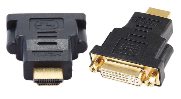 Переходник HDMI - DVI Gembird/ Cablexpert , черный (A-HDMI-DVI-3)