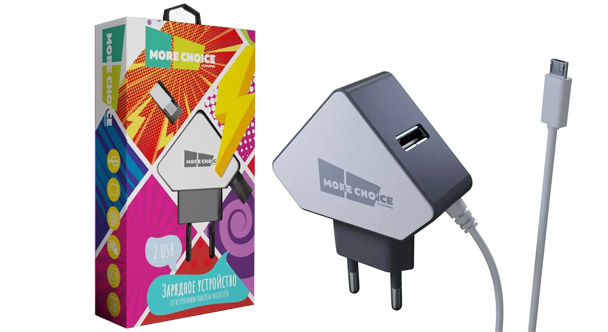 СЗУ 1USB 1.0A micro USB More choice NC40m