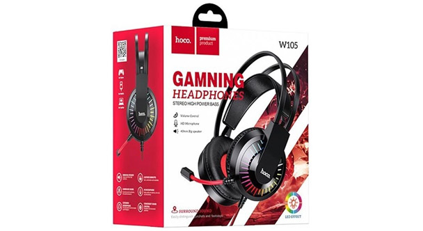 Гарнитура HOCO W105 Joyful gaming красные