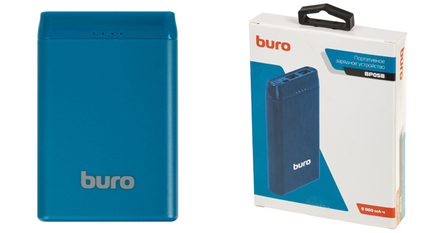 PowerBank Buro BP05B 5000mAh 2.1A 2xUSB Синий