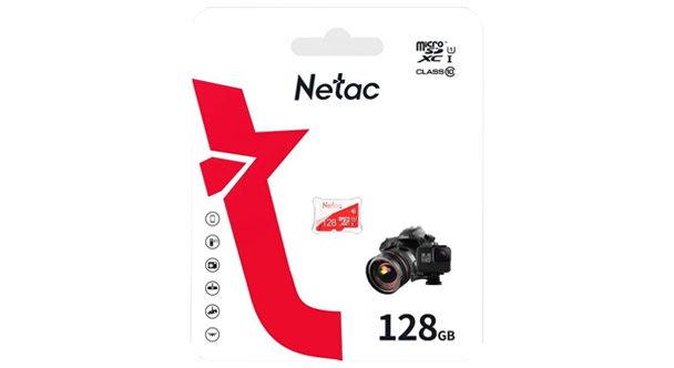 Карта MicroSDXC 128GB Netac P500 Eco Class 10 UHS-I без адаптера