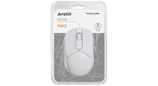 Мышь A4Tech Fstyler FM12 белая