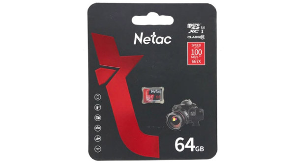 Карта MicroSDXC 64GB Netac P500 Extreme Pro Class 10 без адаптера