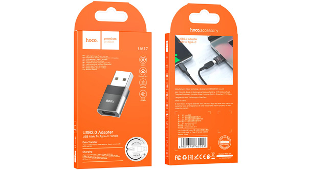 Адаптер Hoco UA17 USB(M) - Type-C(F)