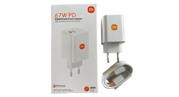 СЗУ Xiaomi 67W GaN PD 2USB + кабель Type-C