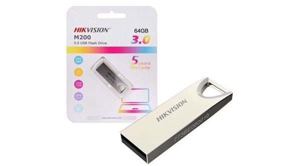 Флеш-накопитель USB 3.0 64GB Hikvision M200 металл серебро