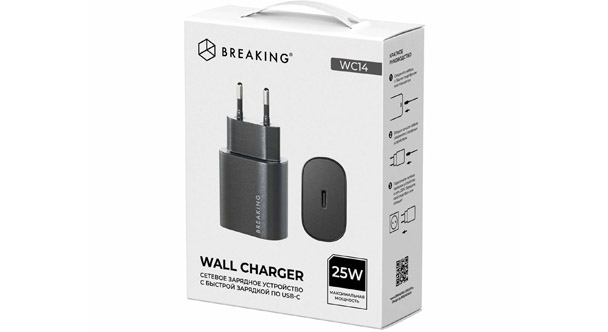 СЗУ Breaking WC14 USB-C PD 25W 3A Black